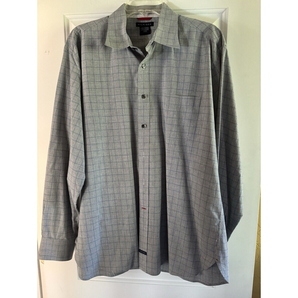 Tommy Hilfiger Button Down Shirt Men’s Size XL Cotton, Patch Pocket NWOT Vintage